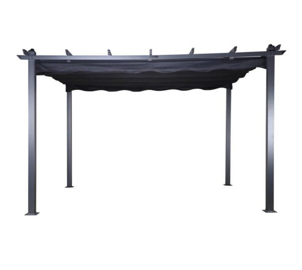 Lazio Pergola | Aluminium Terrassen Überdachung | 3x3 | schwarz